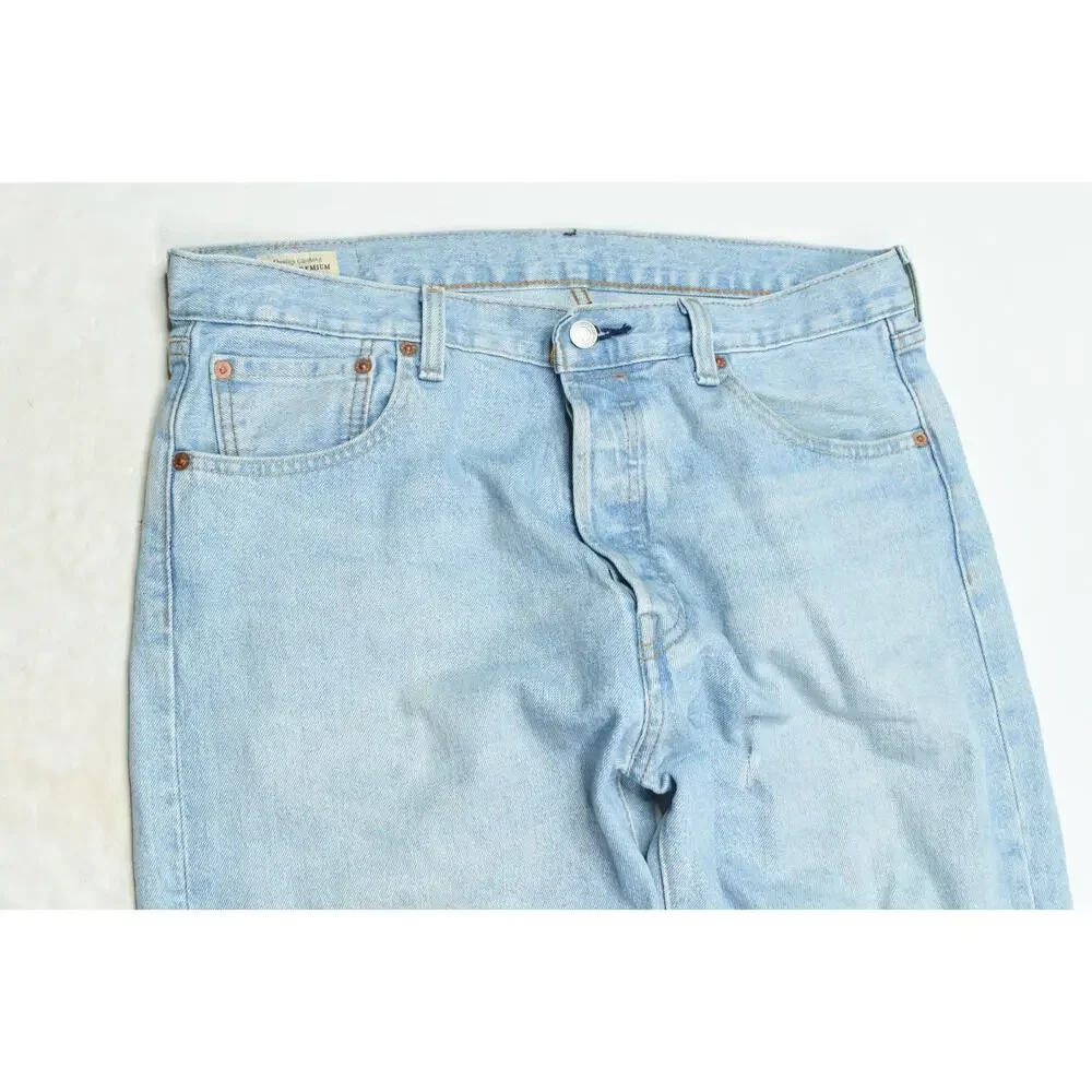Levis Premium 501 '93 Jeans Mens 34x34 Blue Straight Original Fit Button-Fly
